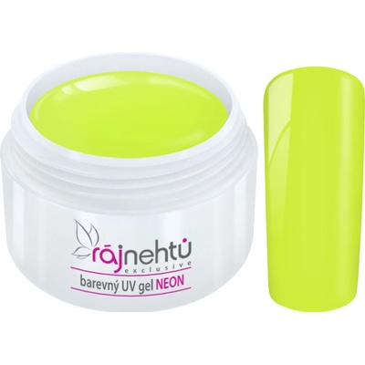 Ráj nehtů Barevný UV gel NEON Yellow Žlutý 5 ml