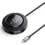 ORICO хъб USB3.0 HUB Type-C - 4 x USB3.0 - YK2-C3-03-BK (YK2-C3-03-BK-BP) - cybertrade