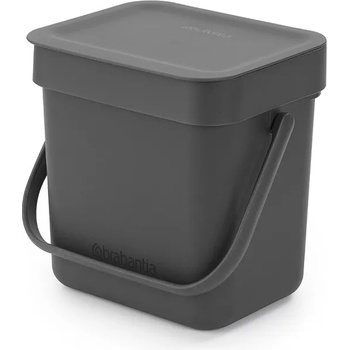 Brabantia Кош за смет за разделно събиране Brabantia Sort&Go 3L, Grey (1003230)