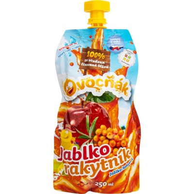 Toko farm Ovocná šťava 100% Jablko a rakytník 250 ml