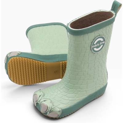 Mikk-Line detské barefoot gumáky green milieu