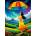 Enjoy - Puzzle Rainbow Umbrella - 1 000 piese