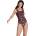 Speedo Дамски бански костюм Speedo All Over Print Deep U Back Swimsuit Womens - Black/Siren