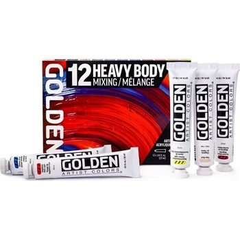 Golden Artist Colors Heavy Body Mixing Комплект акрилни бои 12 x 22 ml (0000924-0)