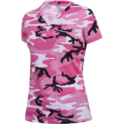 Rothco V-Neck Pink Camo