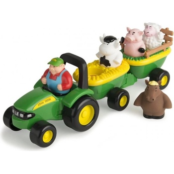 Kiddieland 24752 traktor so zvieratkami Activity so zvukom a svetlom zelená