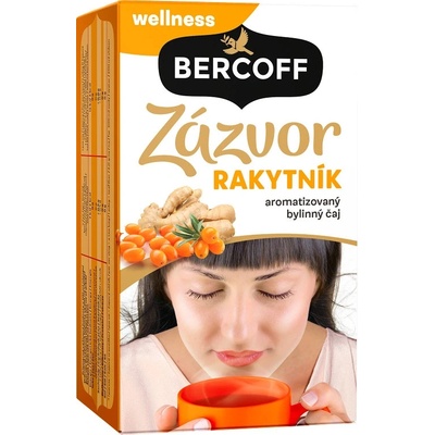 Bercoff Klember Wellness Zázvor & Rakytník aromatizovaný 20 x 2 g