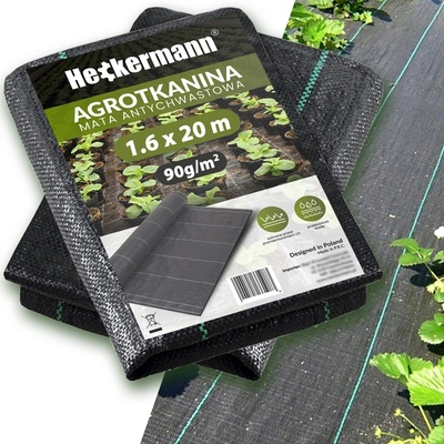 Heckermann Netkaná textilie mulčovací 160 cm x 2000 cm 90 g/m² černá