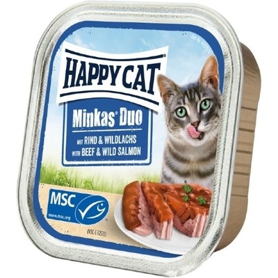 Happy Cat Minkas Duo Hovädzie mäso a divoký losos 100 g