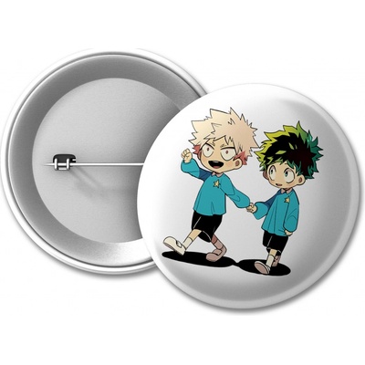Boku no Hero Academia BNHA placka Bakugo a Deku 50 mm