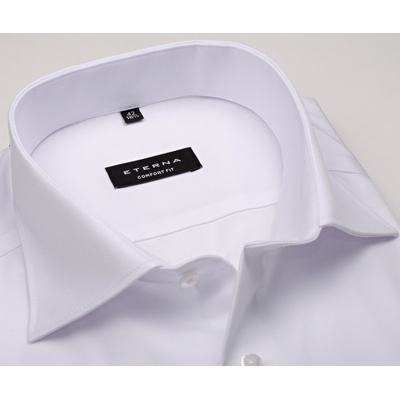 Eterna Comfort Fit Twill Cover luxusní košile prodloužený rukáv neprůhledná bílá