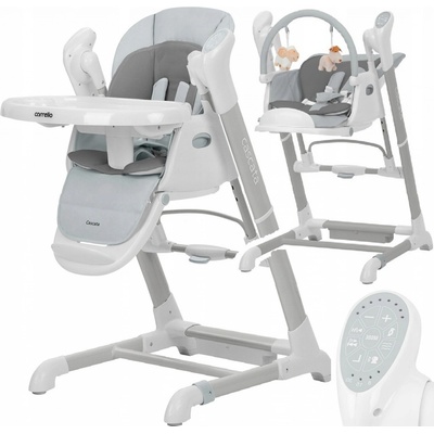 Carrello Cascata 3v1 houpací křeslo Ash grey