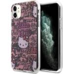Hello Kitty Кейс Hello Kitty IML Tags Graffiti за iPhone 11 / Xr, розов (Hel000004-0)