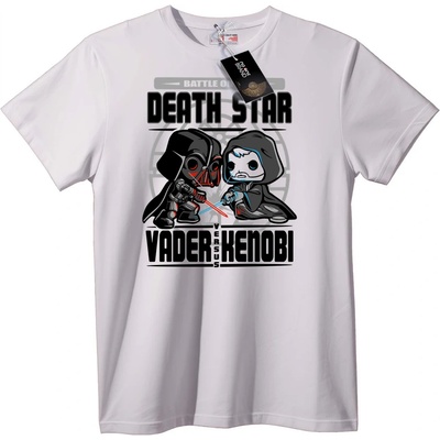 NOONEBRAND Тениска Vader срещу Kylo: Битка на Звездата - XXS, White