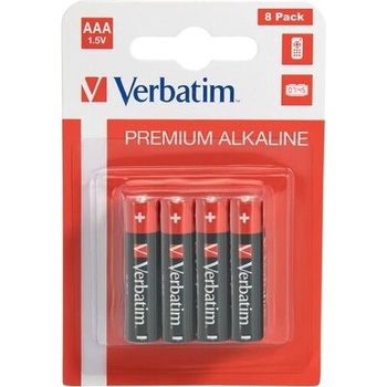 Verbatim Батерия Verbatim ALKALINE BATTERY AAA 8 PACK (HANGCARD) (49502)