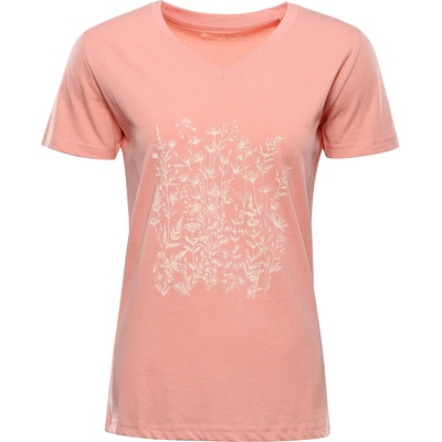 ALPINE PRO Дамска памучна тениска ALPINE PRO DORENA apricot blush вариант pa ALPINE PRO | Rozov | ЖЕНИ | XS