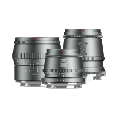 TTArtisan Titanium Lens Set Sony E-mount: MF 17mm/1.4, MF 35mm/1.4, MF 50mm/1.2 (limitovaná edice)