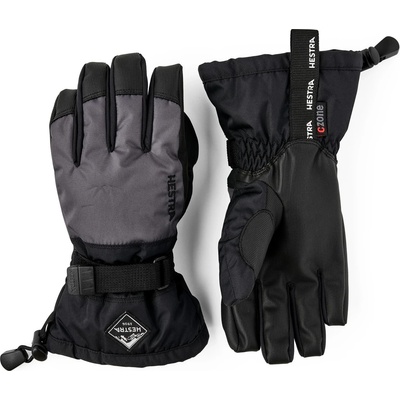 Hestra Ръкавици Hestra Gauntlet Czone Junior 5 Finger Gloves - Graphite / Black - размер 4 (EU) (202-1484-0912)