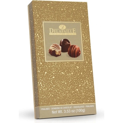 Selllot Belgické plněné pralinky ve zlaté potištěné krabičce 100 g