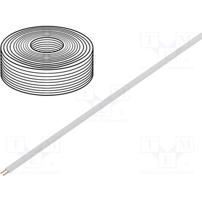 Donau 218-55 2x0,14mm² bílá 5 m