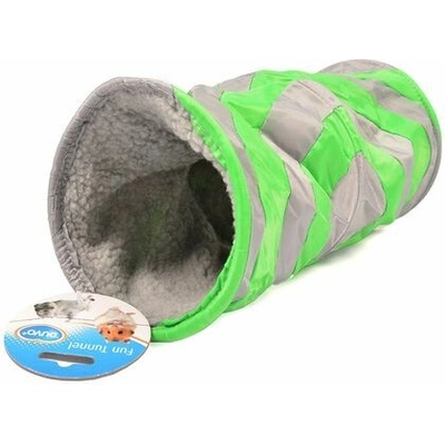 Duvo+ mäkký hrací tunel 35 cm sivý zelený