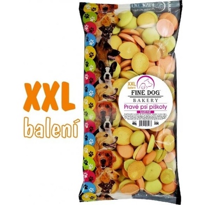 Fine Dog MIX Piškóty FAREBNÉ XXL 400 g