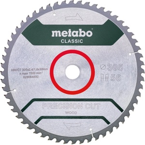 Metabo Диск за циркуляр „Precision Cut - Classic, 305x30, Z56 WZ 5° (628064000)