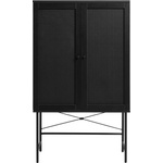 Unique Furniture Черен шкаф от дъб 80x135 cm Pensacola - Unique Furniture (34533013)