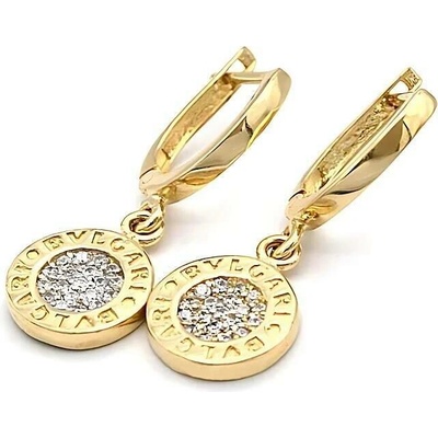 B&B Goldinvestic zlaté kulaté se zirkony typ Bvlgari N5216-585/1000