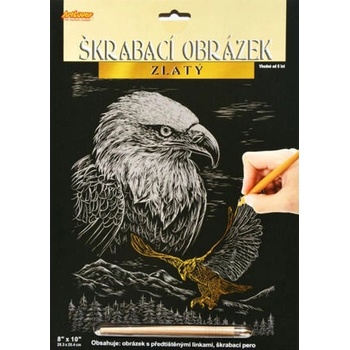 ARTLOVER Škrabací obrázek zlatý Orel