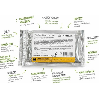 Výživa pre kvasinky VitaFerm® Ultra 50 g
