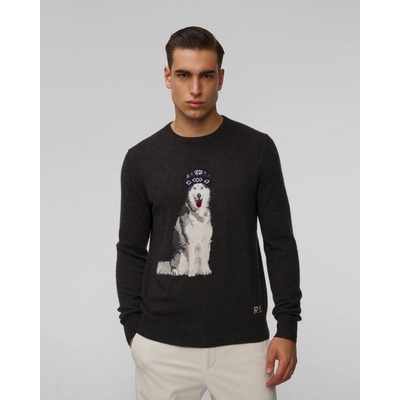 Polo Ralph Lauren pánsky kašmírový sveter tmavomodrý