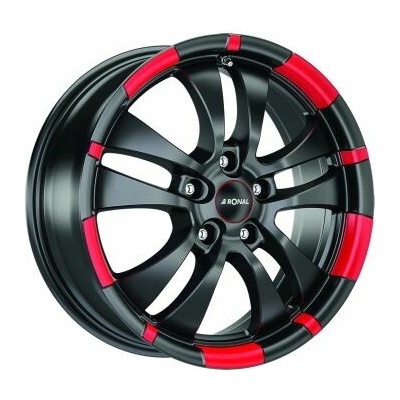 RONAL R59 7,5x18 5x112 ET35 black matt red rim