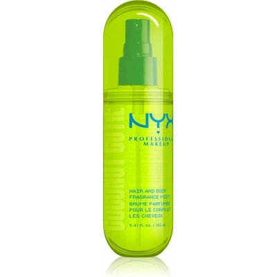 NYX Professional Makeup Fat Oil Body parfémovaná mlha na vlasy a tělo s vůní Coconut Cutie 160 ml