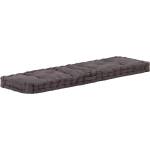 vidaXL Палетна възглавница за под, памук, 120x40x7 см, антрацит (48675)