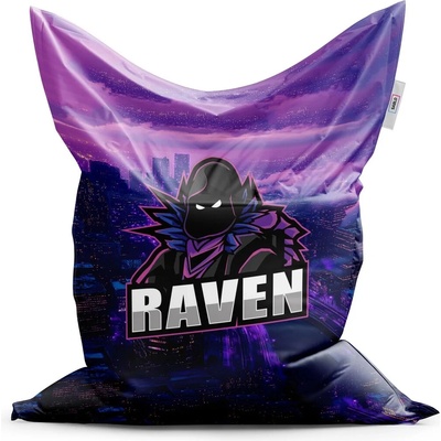 Sablio Sedací vak fortnite raven Steampunk město 150x100 cm
