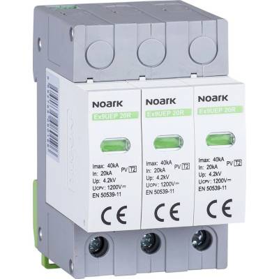 DC svodič přepětí Ex9UEP, třída 2 (C), 3 pól, 1200 V DC NOARK