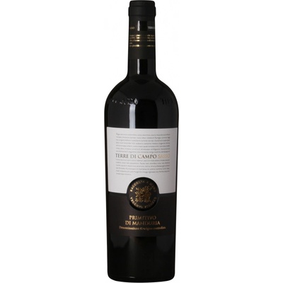 Terre di campo Sasso Primitivo di Manduria suché červené 2022 14% 0,75 l (čistá fľaša)