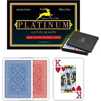 Modiano Poker Acetate Platinum 2 Jumbo Index Profi plastové karty