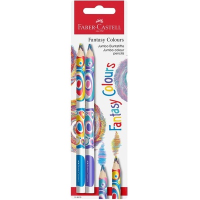 Faber-Castell Молив Fantasy, Jumbo, многоцветен, 2 броя блис (1015120776)