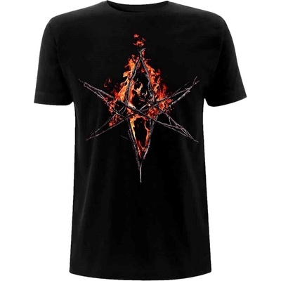 Bring Me The Horizon Flaming Hex Black 2XL Риза (BMTHTS90MB05)