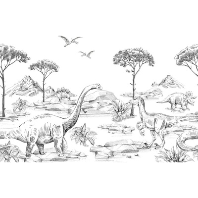 Esta Home 159063 Vliesová obrazová tapeta Dinosauři rozměry 300 x 279 cm