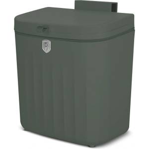 Berlinger Haus Висящо кошче за отпадъци за вратичка Matte Green 7L 55838 (BH/8889)