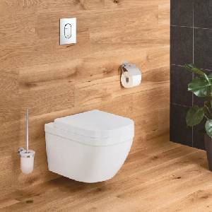 GROHE Euro Ceramic Rimless Triple Vortex комплект за окачване на тоалетна чиния с капак с плавно затваряне (39328000+39330002)