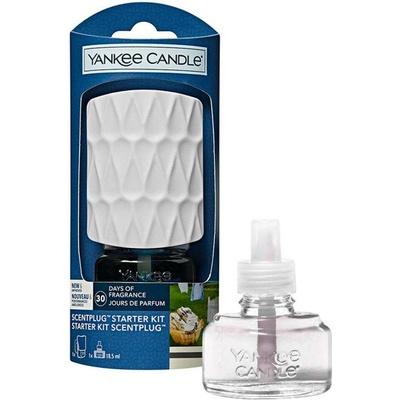Yankee Candle Elektrický difuzér do zásuvky Organic Kit Clean Cotton 18,5 ml – Zbozi.Blesk.cz