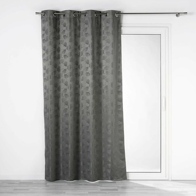 Antracitový zatemňovací záves zo žakáru 140x260 cm Lunella – douceur d'intérieur