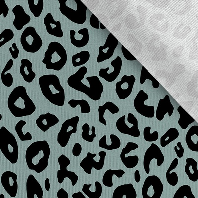 Takoy Teplákovina Takoy 150 cm leopard MAXI zelený