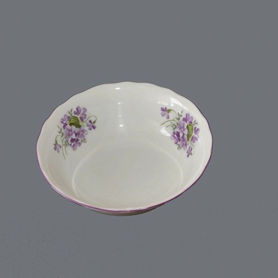 Misa kompótová 14cm Fialky Český porcelán Dubí