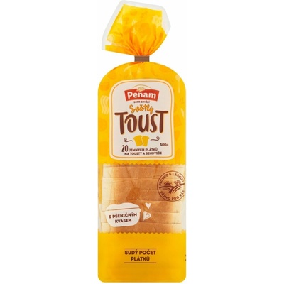 Chlieb toastový svetlý 500g Penam