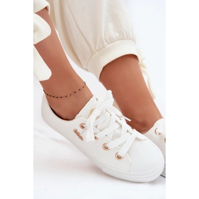 Lee Cooper dámske tenisky LC FLEX CANVAS biela zlatá